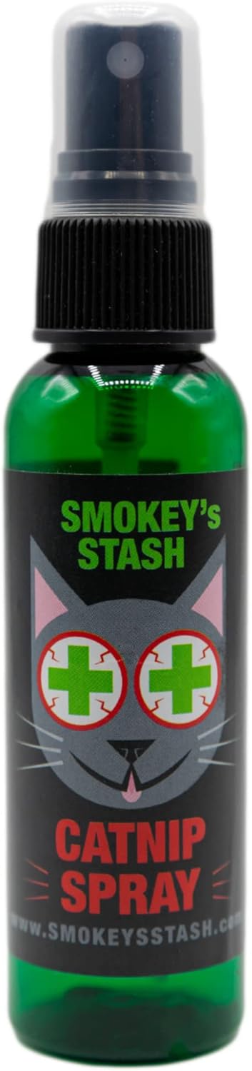 Smokey's Stash Catnip Spray for Cats, 2 Ounce Fresh Premium Maximum Potency nip Treat