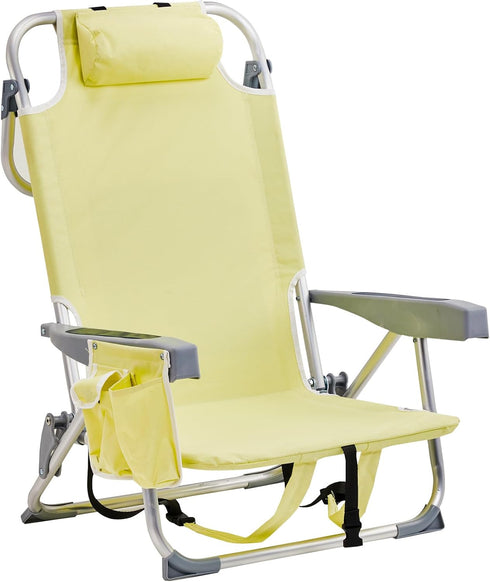 Folding Beach Chair for Adults, Outdoor Beach Portable Lawn Chair Camping Chair,High