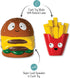 Fringe Studio Dog Toy Set, Big Buns, Small Fry, 2Pc Mini Latex, Pet Shop Collection (368013)