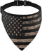 July Fourth Dog Bandanas with Adjust Buckle, American USA Flag with Desert Camouflage, Independence Day Dog Bandana