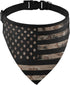 July Fourth Dog Bandanas with Adjust Buckle, American USA Flag with Desert Camouflage, Independence Day Dog Bandana