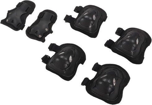 Kids Adult Sports Protective Gear Set, Knee Elbow Pad Wrist Guards for Roller Skating 6 Years Old+