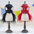 Tangpan Beam Waist Christmas Pet Costume, Dog Dance Skirt, Satin Camp Party Dress, Red, S