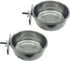 Tfwadmx Bird Feeding Dish Cups, 2PCS Clamp Holder for Parrot Food Bowl, Bird Cage Water Bowl