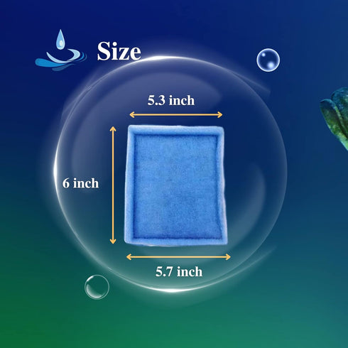 6 Pack Replacement Aquarium Filter Cartridge, Fit for Aqua-Tech 20-40/30-60 Gallon Power Filters, for Aqua-Tech EZ-Change #3 Fish Tank Filters