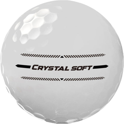 12 Pack Volvik Crystal Soft Golf Balls - White Color