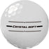 12 Pack Volvik Crystal Soft Golf Balls - White Color