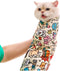 Cat Grooming Wrap Self-Adherent Anti-Scratch Swaddle Restraint Bag for Stress-Free Nail Clipping,
