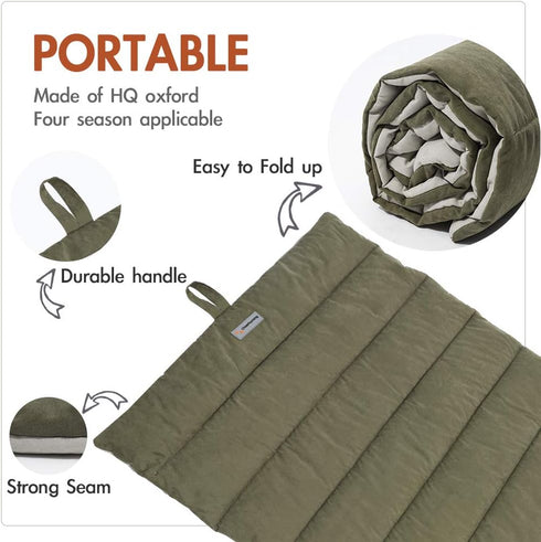 Outdoor Dog Bed, Waterproof, Washable, Large Size, Durable Portable Camping Travel Pet Mat