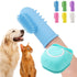 Generic 6 Dog Bath Brush with Shampoo Dispenser - Silicone Dog Shampoo Brush Scrubber for Bathing, Shedding & Massage