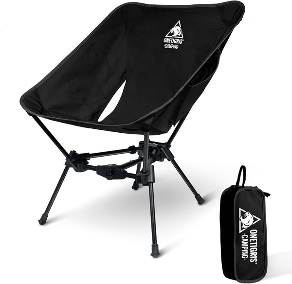 OneTigris Tigerblade Lightweight Camping Chair, Folding Backpacking Hiking Chair, Compact Portable 330 lbs Capacity