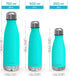 2 Pack 17 oz 2 Set CHILLOUT LIFE Stainless Steel Water Bottle for Kids School: Double Wall Insulated Cola Bottle Shape