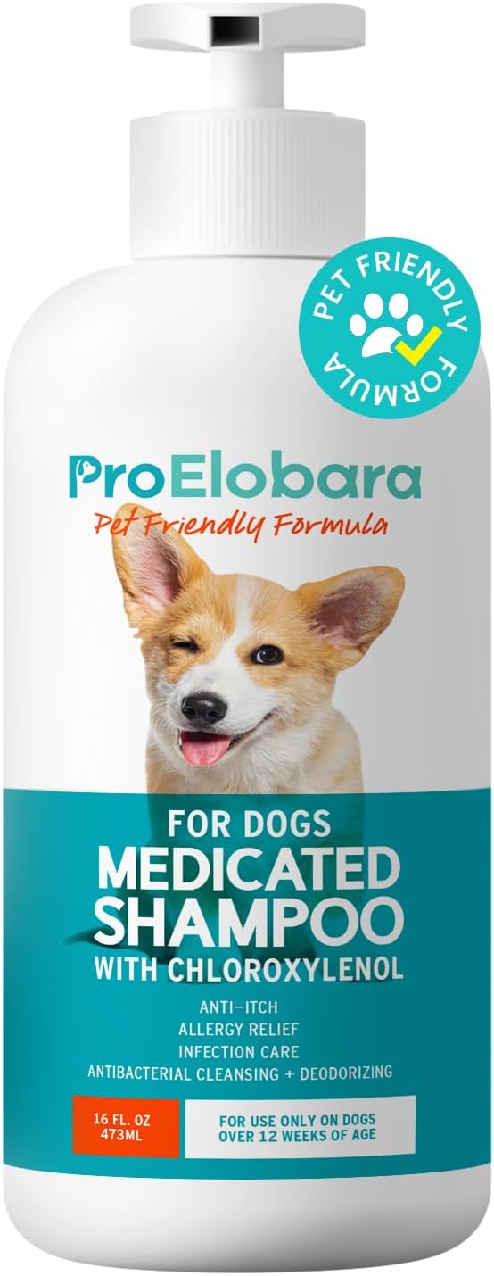 Medicated Dog Shampoo for Allergies and Itching: Antifungal Dog Shampoo, Yeast Infection