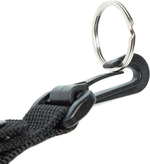 LUITON Duty Belt Keeper with Key Holder for 2¼" Wide Belt, Nylon Keychain Police Key Strap Keeper with Snap Clip