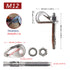 YZTONGPAO 304 1/2"-for Setups (6 Sets) Stainless Steel Climbing Bolt Kit, Heavy-Duty Climbing Holds Hanger Outdoor