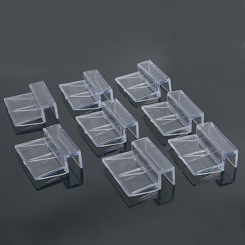 Aquarium Glass Cover Clip, 8Pcs Acrylic Support Holder, Universal Lid Clips for Fish Tanks 10mm