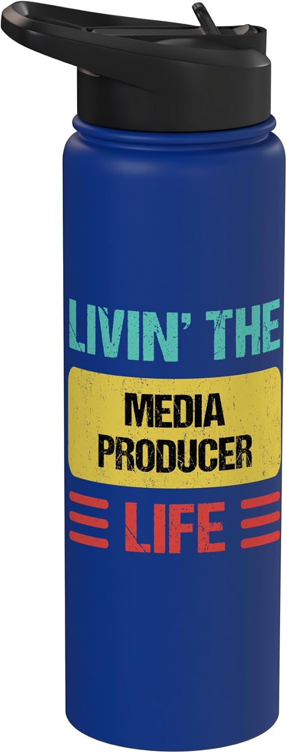 Media Producer Shirts & Gifts Media Producer Stainless Steel Insulated Water Bottle