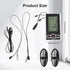 Cloudpower 137X80mm, Exercise Bike Monitor Speedometer With Time Speed Distance Calories Heart Rate Functions, LCD