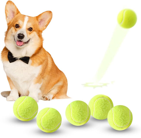 ZIYIZE Mini Tennis Balls, 6 Pack 2 inch Dog Tennis Balls, Easy