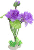 Simulated Lotus Ornament Flower, Plastic Purple Fishtank Decorations for Home Decor