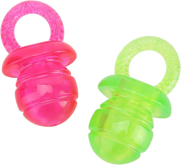 Chazcool Puppy Pacifier for Small Dogs, 2 PCS Dog Pacifier, Pet Puppy Molar