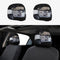 Loklneyk Let's Roll Golf Cart Universal Stretchable Car Headrest Covers (2-Pack) | Elastic