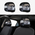 Loklneyk Let's Roll Golf Cart Universal Stretchable Car Headrest Covers (2-Pack) | Elastic