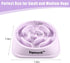 Slow Feeder Dog Bowls, Anti-Slip Maze Puzzle Dog Feeding Bowls, Anti-Chocking and Interactive Dog Food Bowls, Bloat Stop Dog Bowls for Small and Medium Dogs and Cats (Purple)