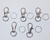 JL Missouri Parts & Misc. 5X 1 1/4" 1/2" Snap Hooks Lanyard Keychain Clips with Split Rings, Spring Loaded Lobster
