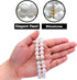 PET SHOW Dog Necklace, Two Rows Elastic Faux Pearl with Rhinestone, Pet Cat Puppy Small Dogs Jewelry Grooming