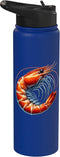 Shrimps Women Men Shrimp Stainless Steel Insulated Water Bottle