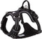 TRUE LOVE No Pull Dog Harness, Adjustable Reflective Pet Harness in Brilliant Colors, Truelove TLH56512 Black