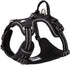 TRUE LOVE No Pull Dog Harness, Adjustable Reflective Pet Harness in Brilliant Colors, Truelove TLH56512 Black
