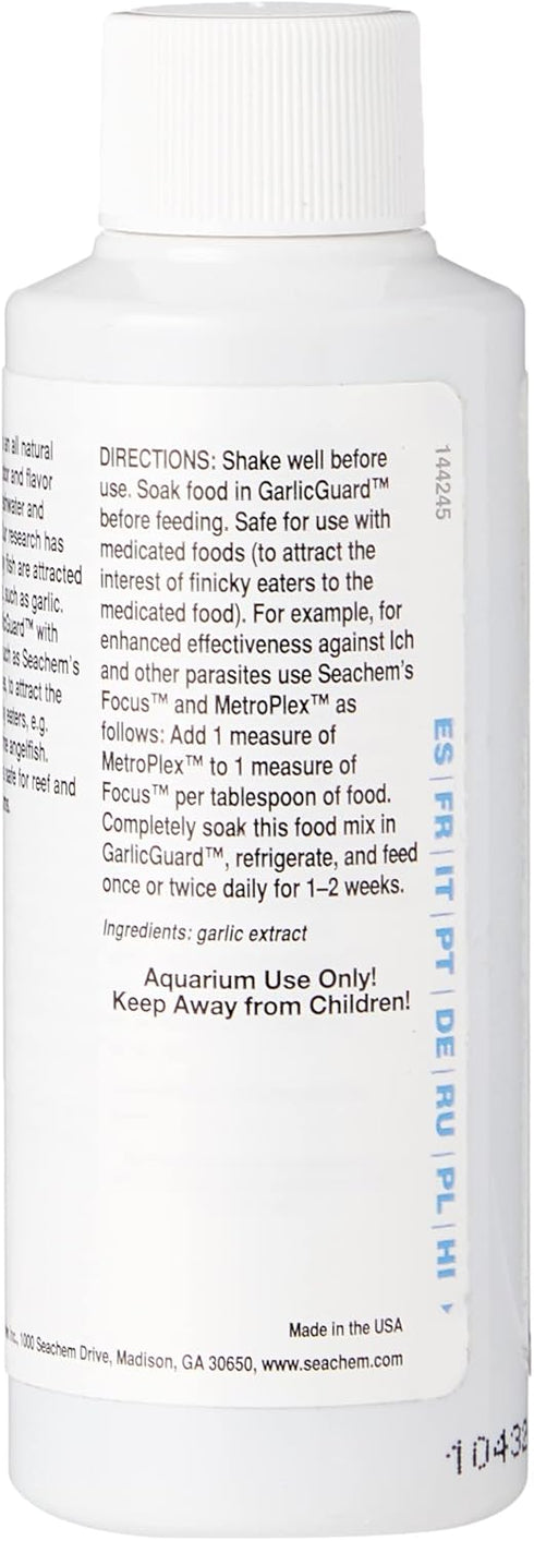 Seachem Garlic Guard Fischfutter, 100 mL / 3.4 fl. oz