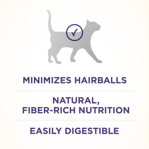 Purina ONE Natural Cat Food for Hairball Control, +PLUS Hairball Formula - 3.5 lb Bag