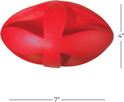 Soft-Flex Football Squeaky Dog Toy, 7-inch