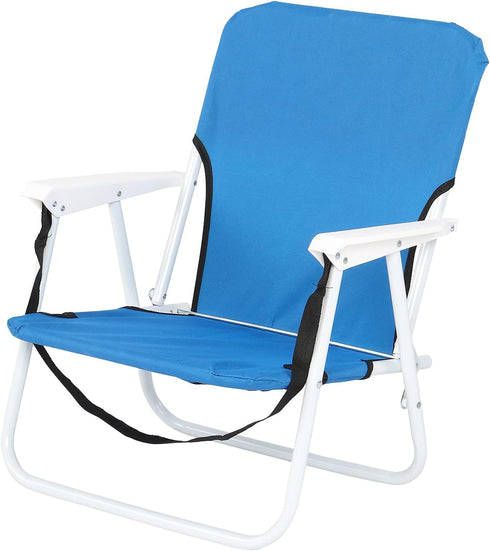 Pinikuyiro Folding Beach Chair, Lightweight Beach Chair with Shoulder Straps, High Back Beach