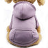 Jecikelon Winter Dog Hoodie Sweatshirts with Pockets, Warm Clothes for Small Dogs Chihuahua (Purple, XX-Small)