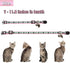 2 Pack Glow in The Dark Cat Collar with Bell, Breakaway Safety Cat Puppy Collars with Pendant Light Blue and Pink