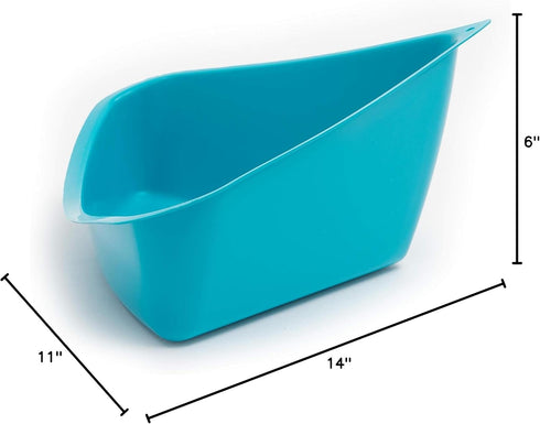 Lixit Corner Litter Pan for Ferrets, Rabbits, Rats, Guinea Pigs, Blue, Pack of 1