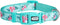 Floral Dog Collars - Adjustable Nylon Collar with Quick Release Buckle for Female & Male Dogs, Green, Medium