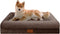 Dog Beds for Medium Dogs, Orthopedic Washable Bed with Removable Bolster & Waterproof Nonskid Bottom
