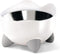 Catit PIXI Elevated Feeding Dish, Whisker Stress Free Food & Water Cat Bowl in White