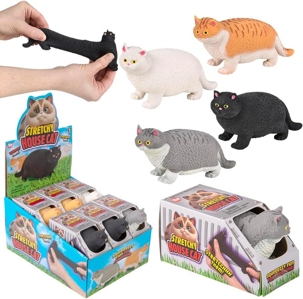 Rhode Island Novelty Stretchy House Cat 4" (1 Per Order, Style May