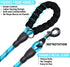 COOYOO Dog Leash 5/6 FT - Comfortable Padded Handle with Highly Reflective Threads for Small Medium and Large Dogs