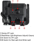 Tactical Helmet Light - Military Outdoor Survival Signal Light with Red, White, and IR Strobe Beacon