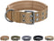 EXCELLENT ELITE SPANKER 1.5" Width Adjustable Military Dog Collar, Coyote Brown, Metal D Ring & Buckle