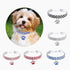 Adjustable Pet Collar with Diamonds, Crystal Diamond Elastic Heart Claw Pendant for Small Dogs and Cats