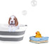 ddLUCK Multi-Functional Collapsible Pet Bathtub, Portable Indoor Outdoor Washing Tub for Small Pets