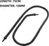 Aquarium Flexible Rubber Wall Air Curtain Bubble Tube, 75cm/29.5“ Oxygen Diffuser Tube for Fish Tank